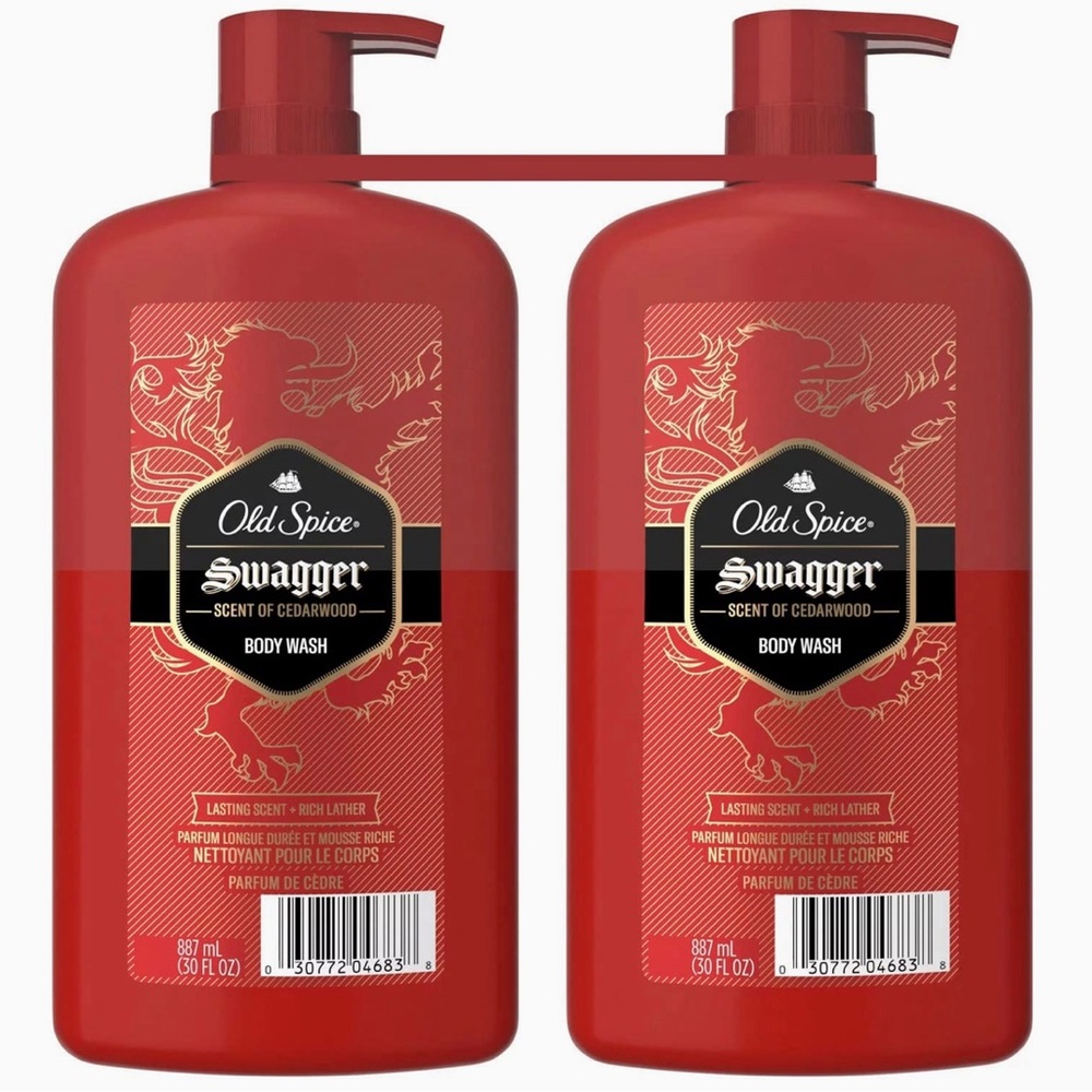 Old Spice Body Wash, Two 30oz Bottles